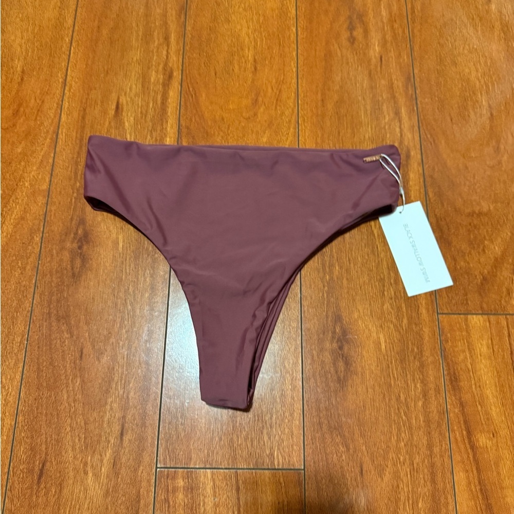 Black swallow swim women’s Bikini Bottoms - High Cut Minimal